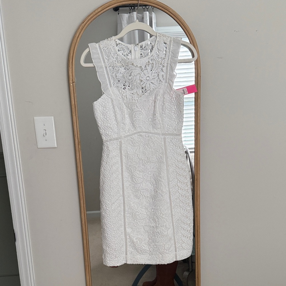 Lilly Pulitzer White Lace Mini Dress - Picture 6 of 6